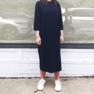 Vintage Linea Louise Dell'Olio Midi Long Sleeve XS